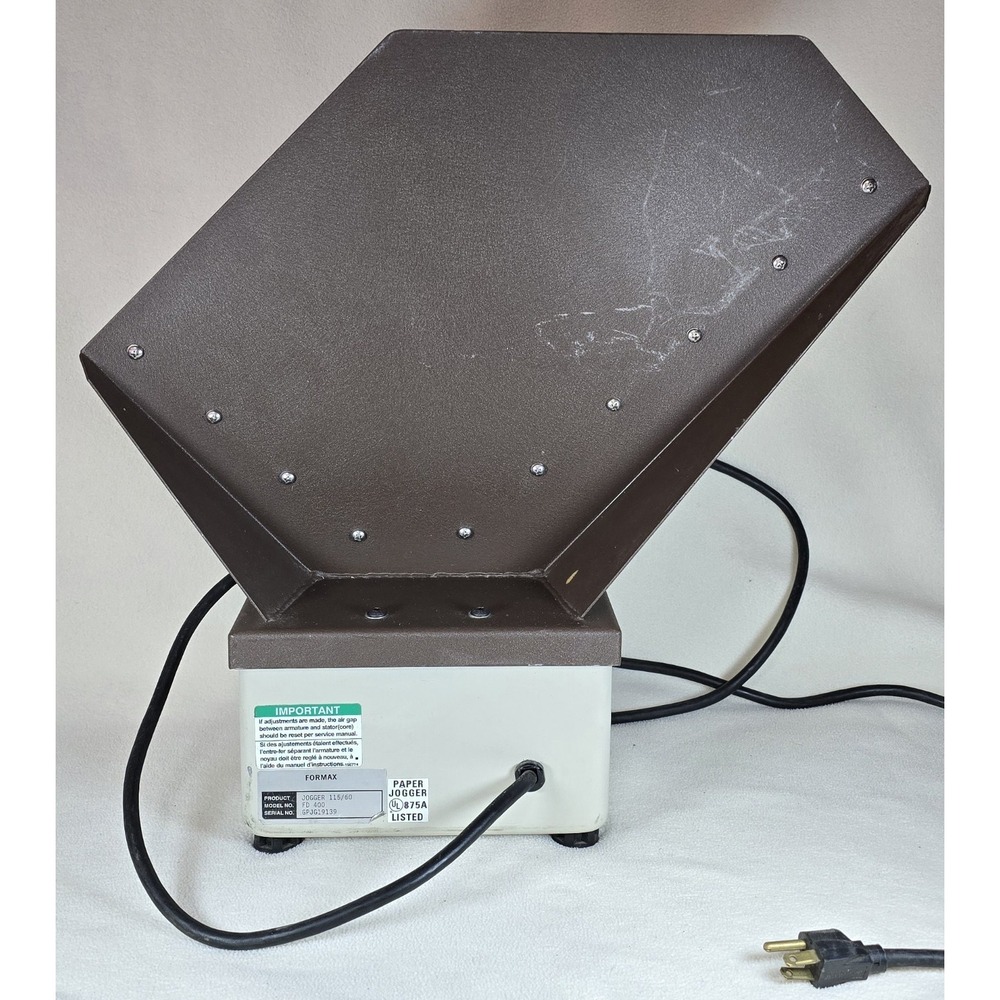 FORMAX Paper Jogger FD400 Variable Speed 800‎ Sheet Compact Fits Up To 8.5X14" - Picture 3 of 6